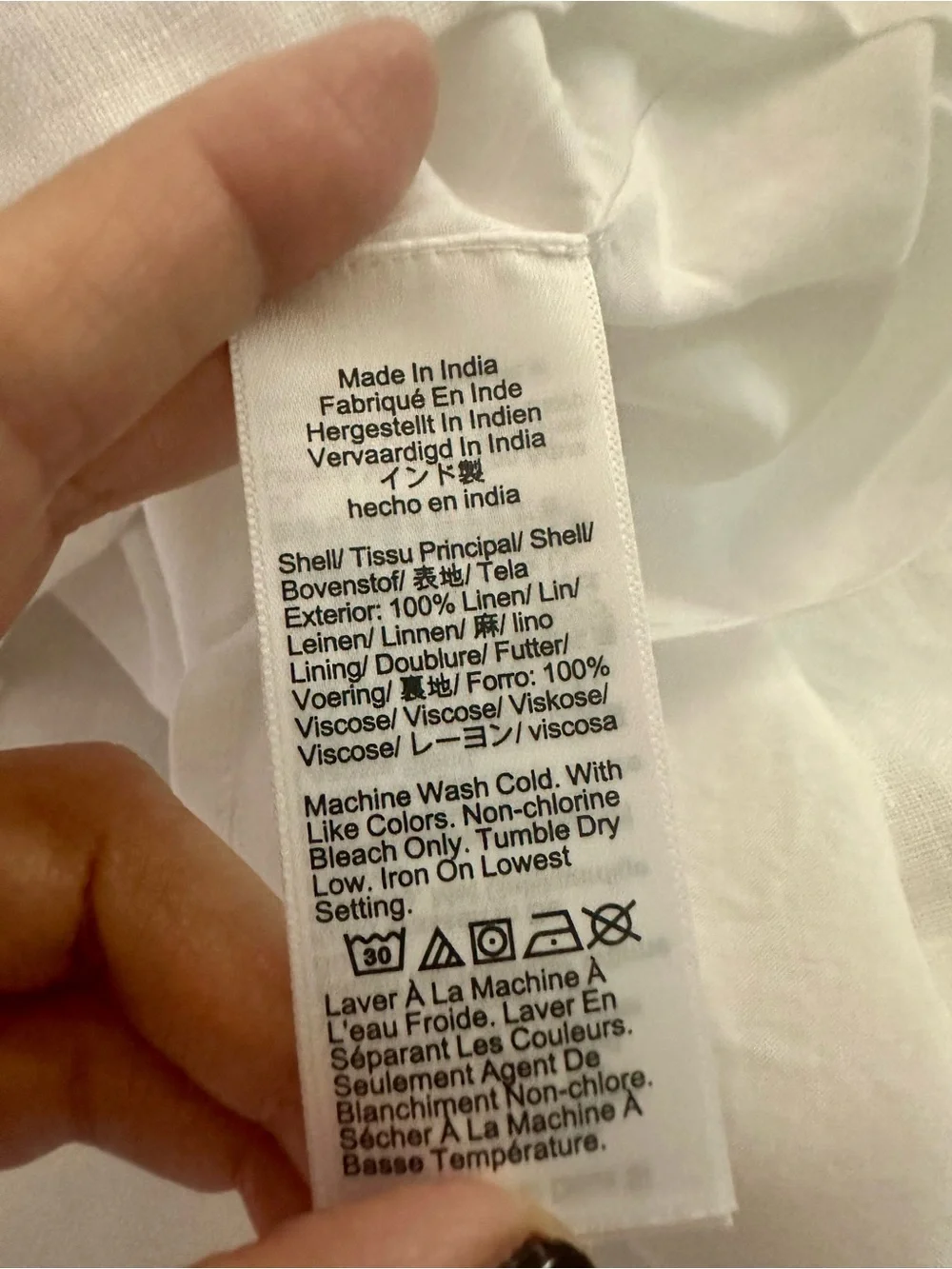 J. Crew Maxine button-back Dress in White Linen XXL